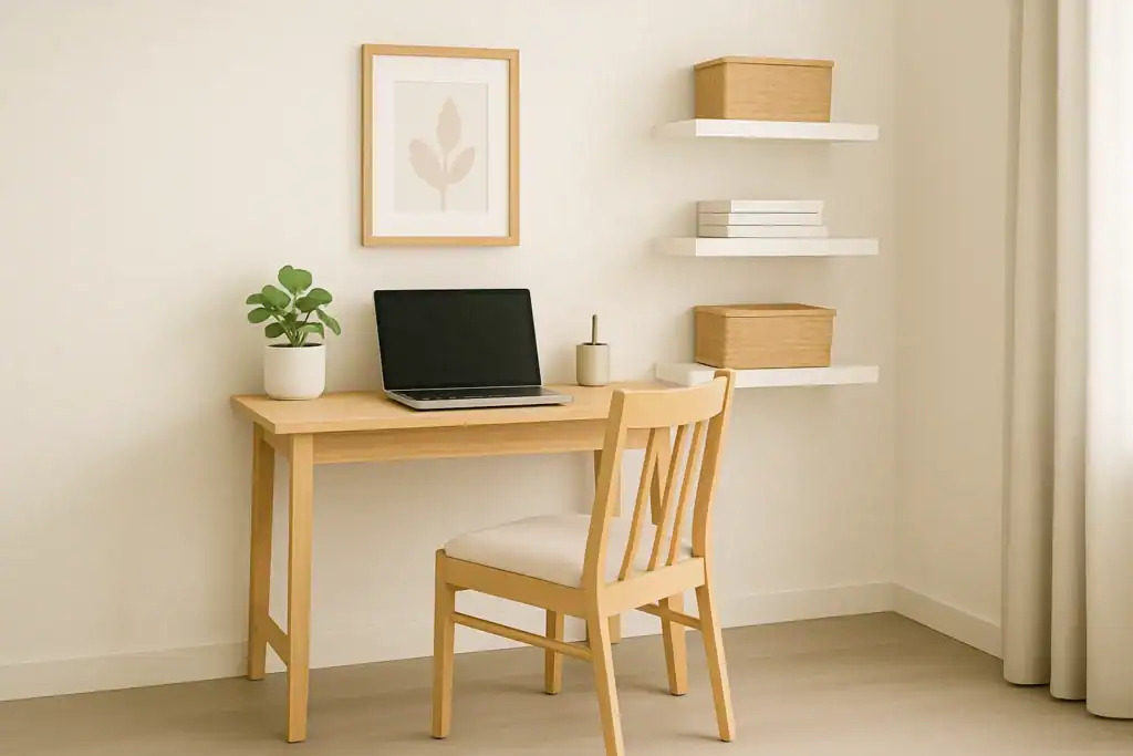 small home office setup ideas for beginners in a compact apartment