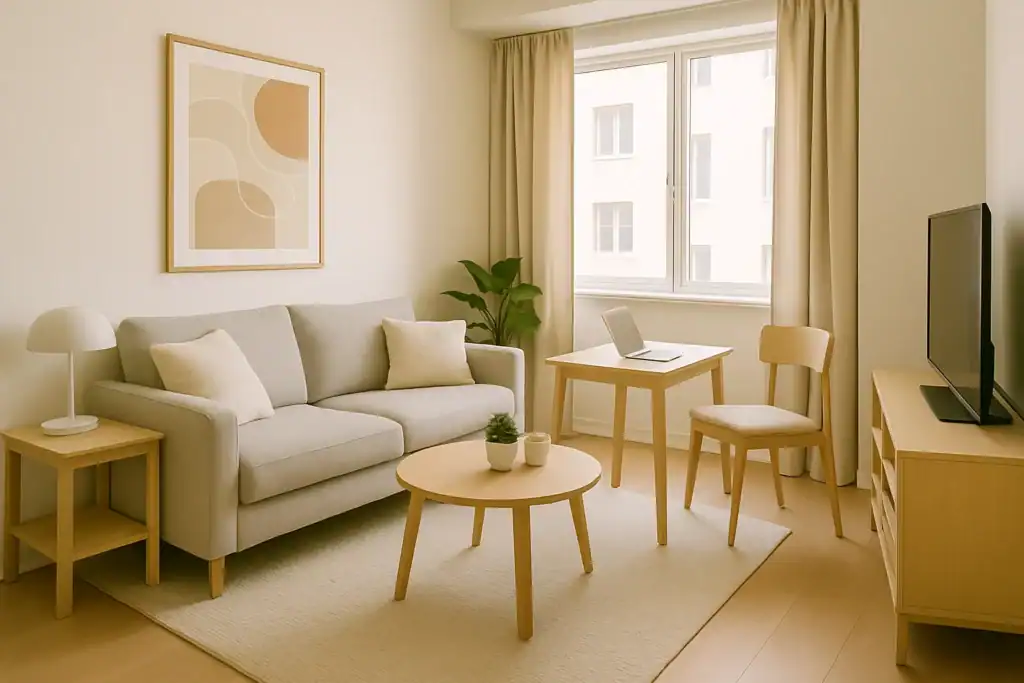 small living room layout ideas for beginners in a compact modern apartment