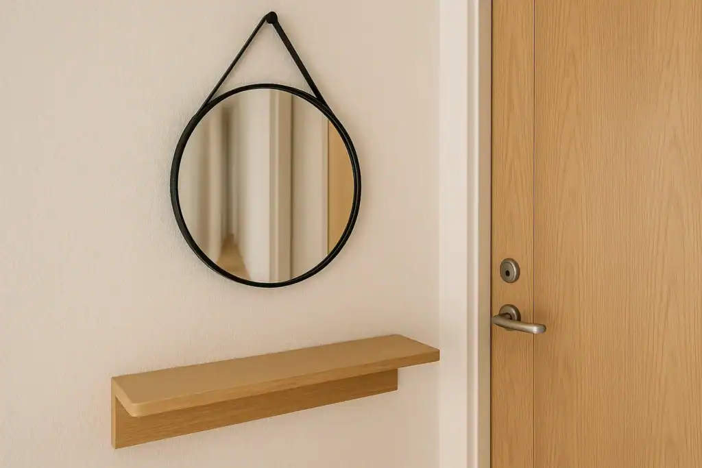 mirror placement in a tiny hallway for small entryway ideas for beginners