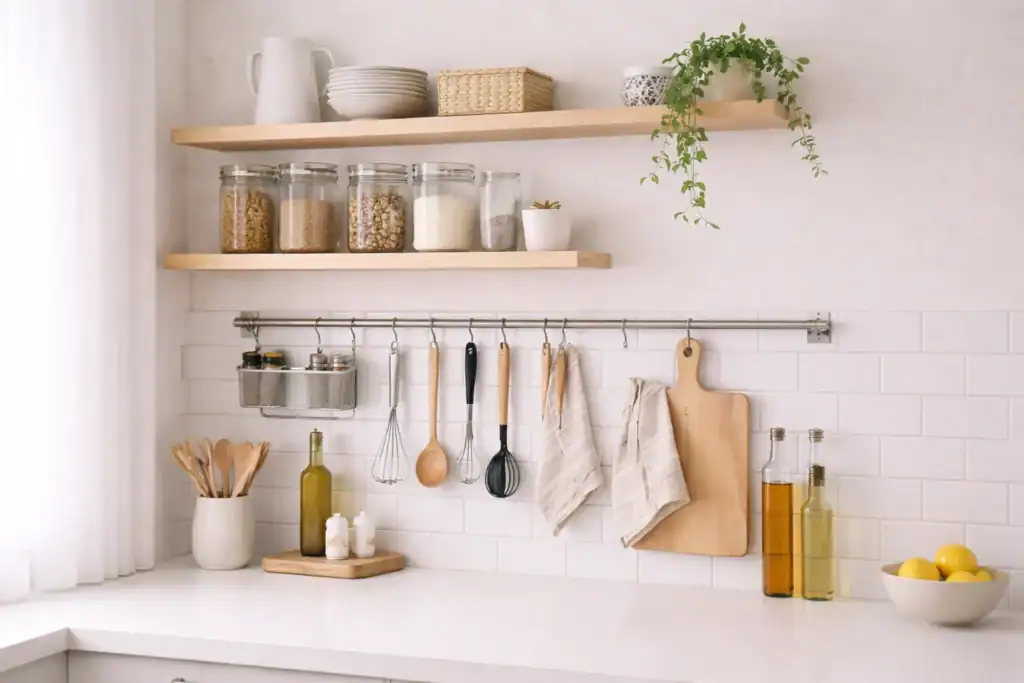 smart small kitchen upgrades using vertical storage