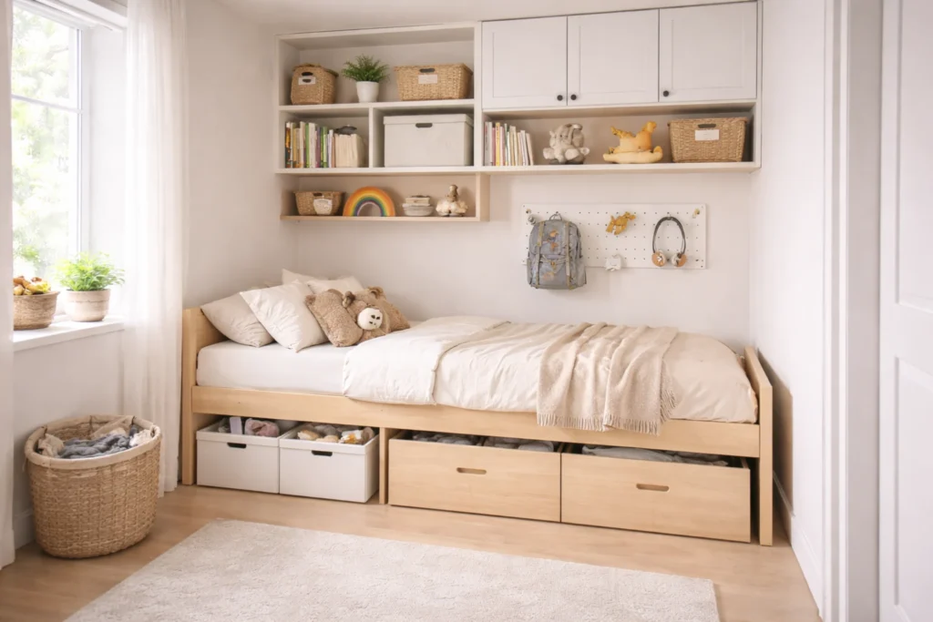 space saving kids bedroom ideas with adaptable furniture