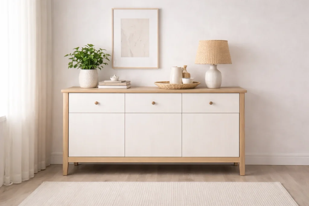 small dining room storage with shelves or sideboard