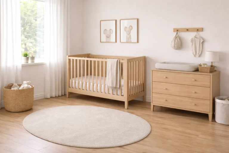 small nursery ideas with flexible layout