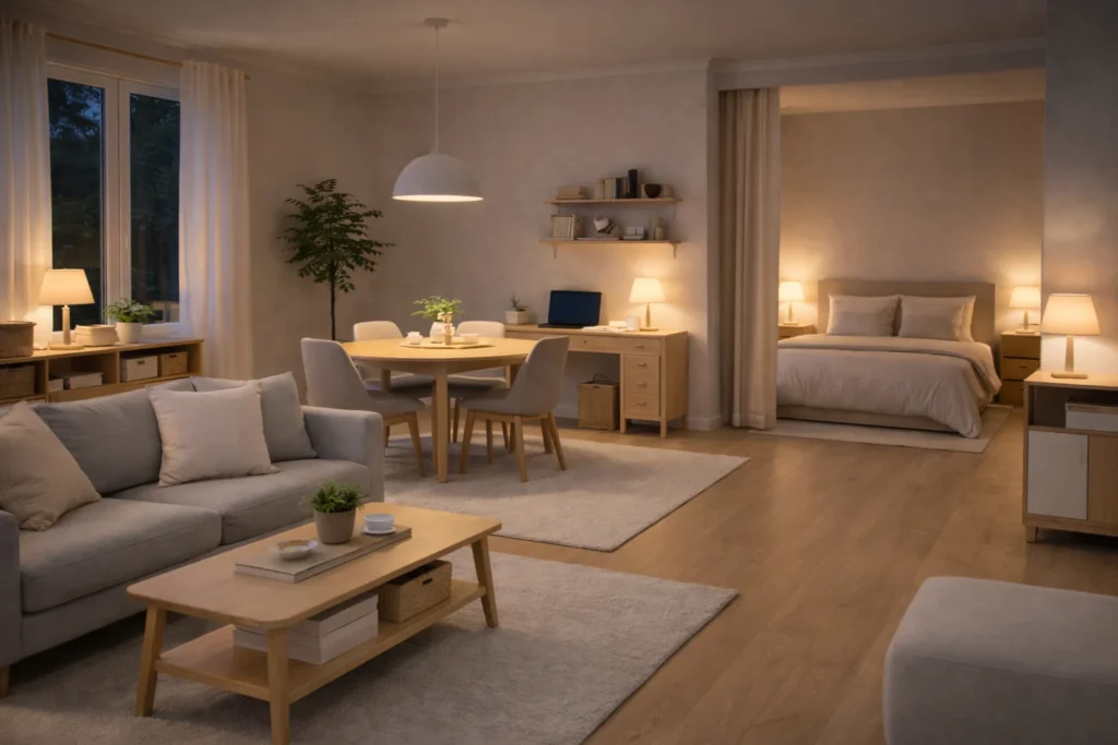 lighting ideas that make small spaces feel larger