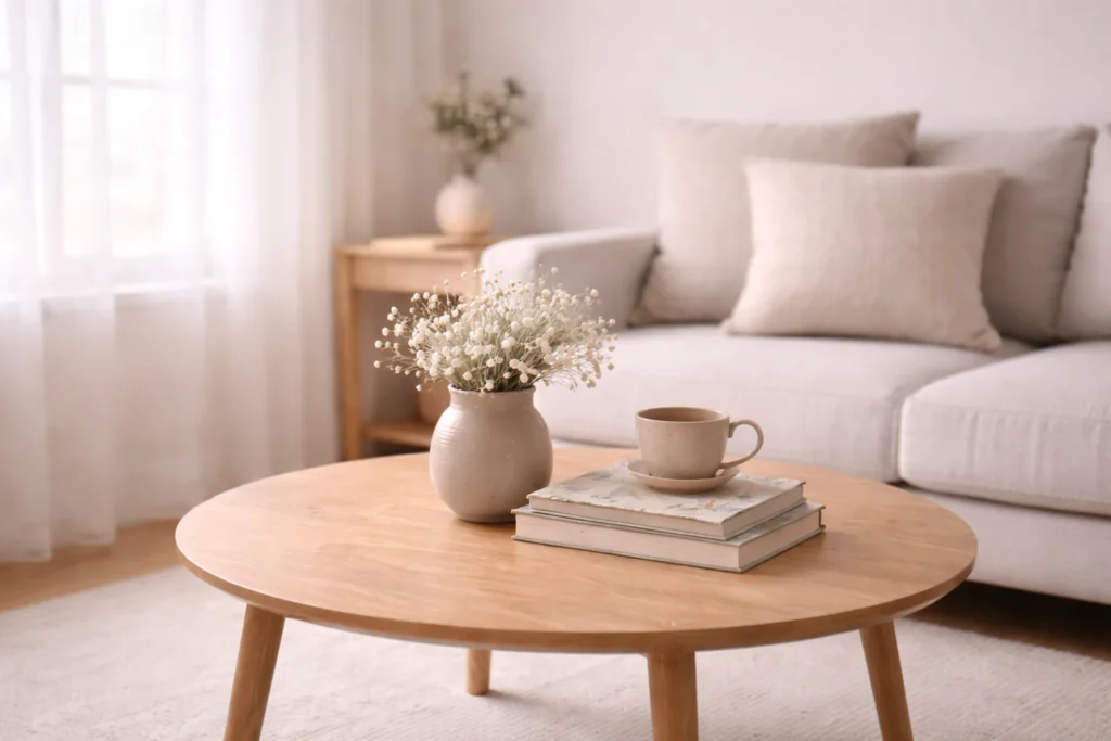 daily reset routine for small homes clear tabletop