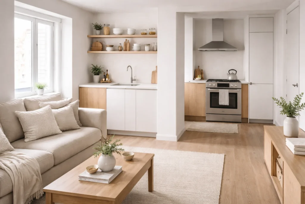 small kitchen layout ideas open apartment flow