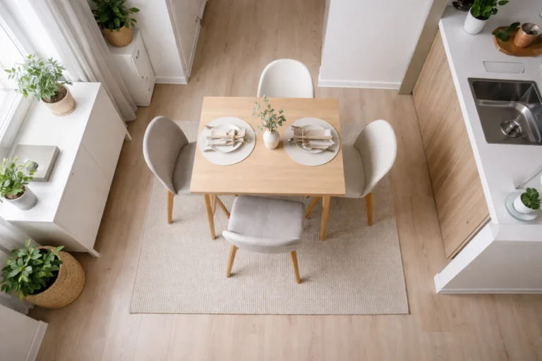 small dining layout ideas clear walking path