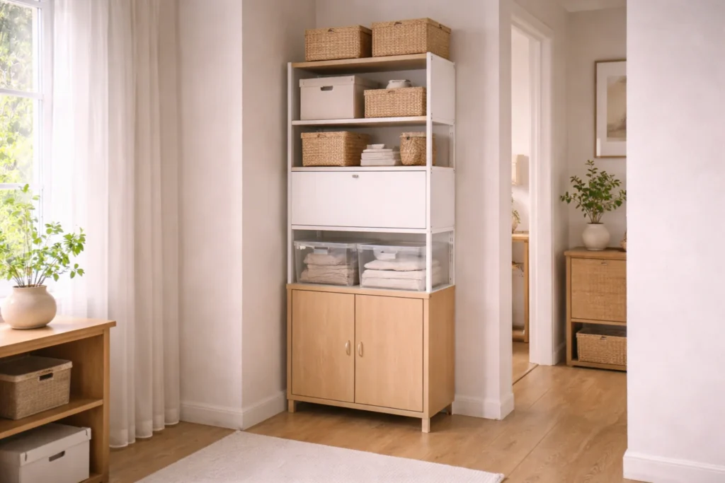 modular storage systems for small homes stacked units