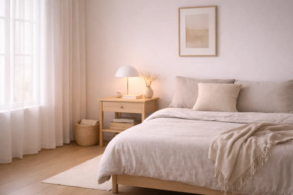 daily reset routine for small homes peaceful corner