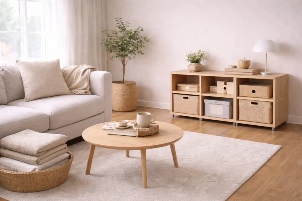 multi-room routines for small homes soft clutter reset