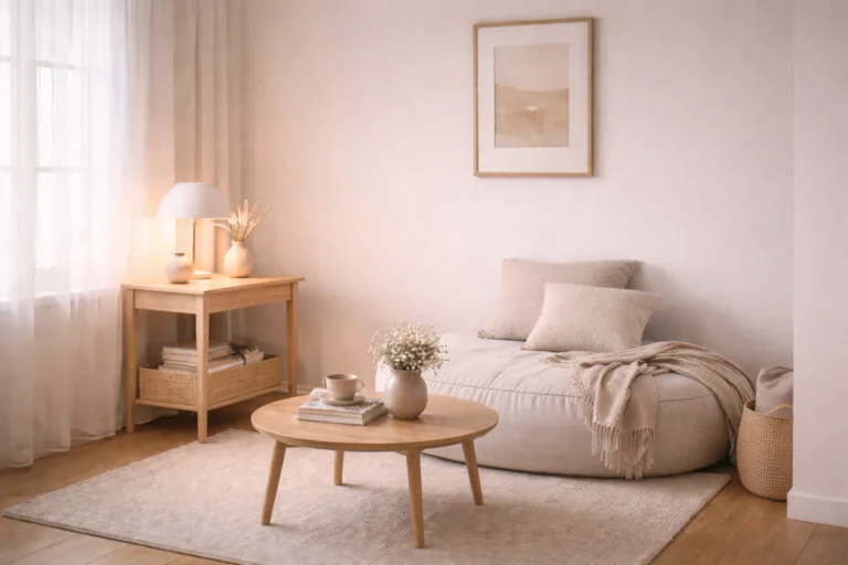 daily reset routine for small homes calm evening interior