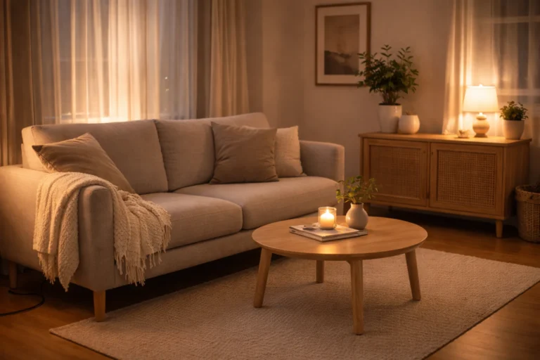 evening reset habits for small homes living room reset