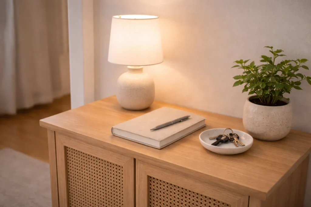 evening reset habits for small homes entryway preparation