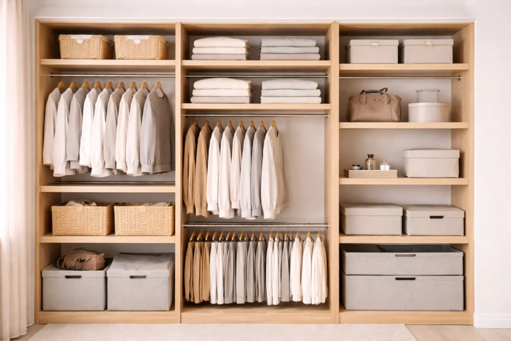 closet layout ideas for small wardrobes flexible storage