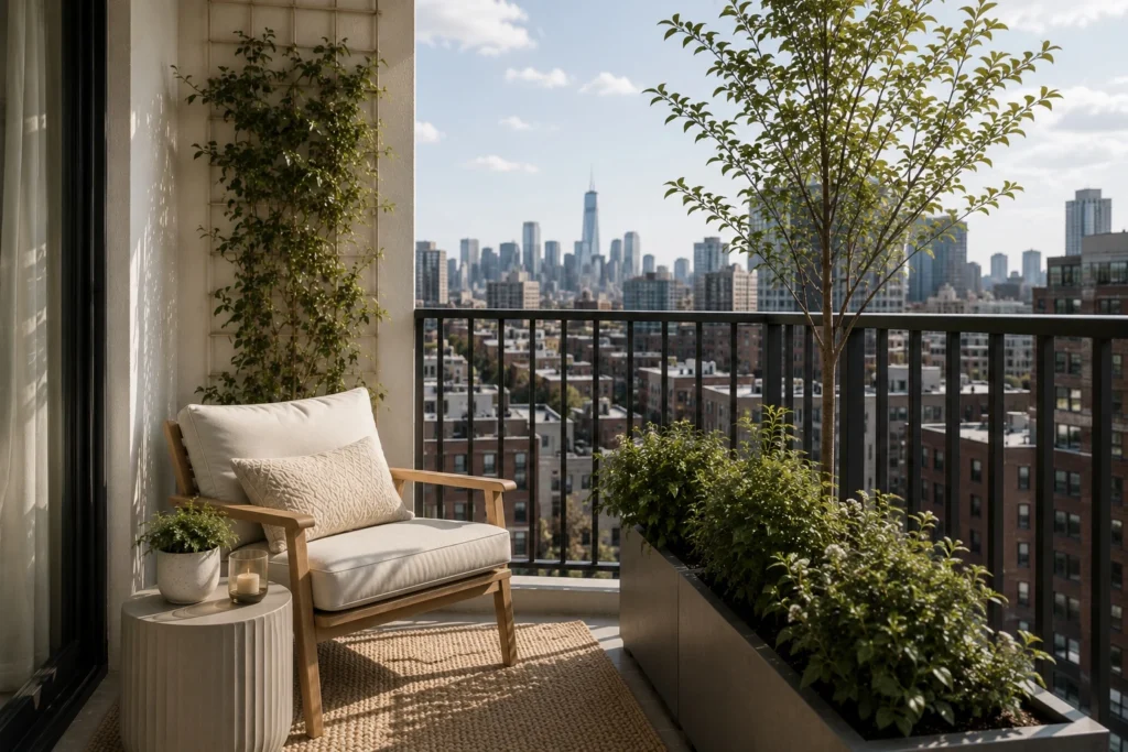 small balcony privacy ideas balancing openness and privacy