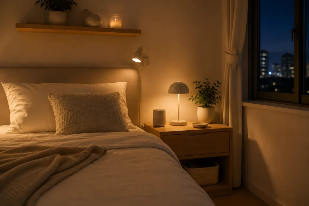 bedroom comfort gadgets for small spaces supporting evening routines