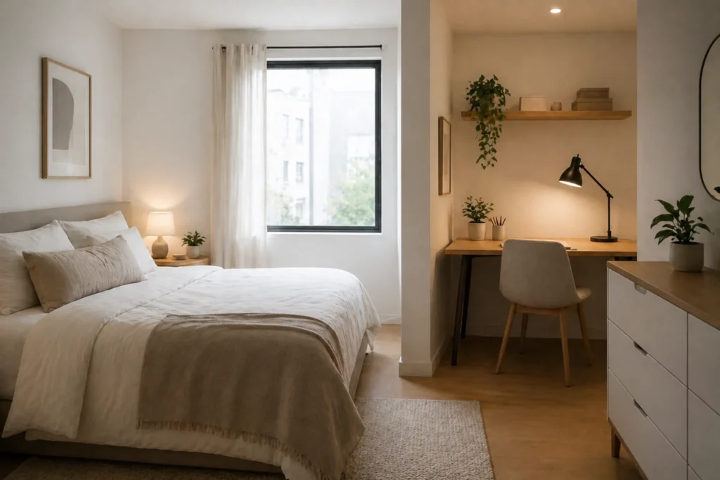 hidden bedroom zones for small spaces subtle layout separation