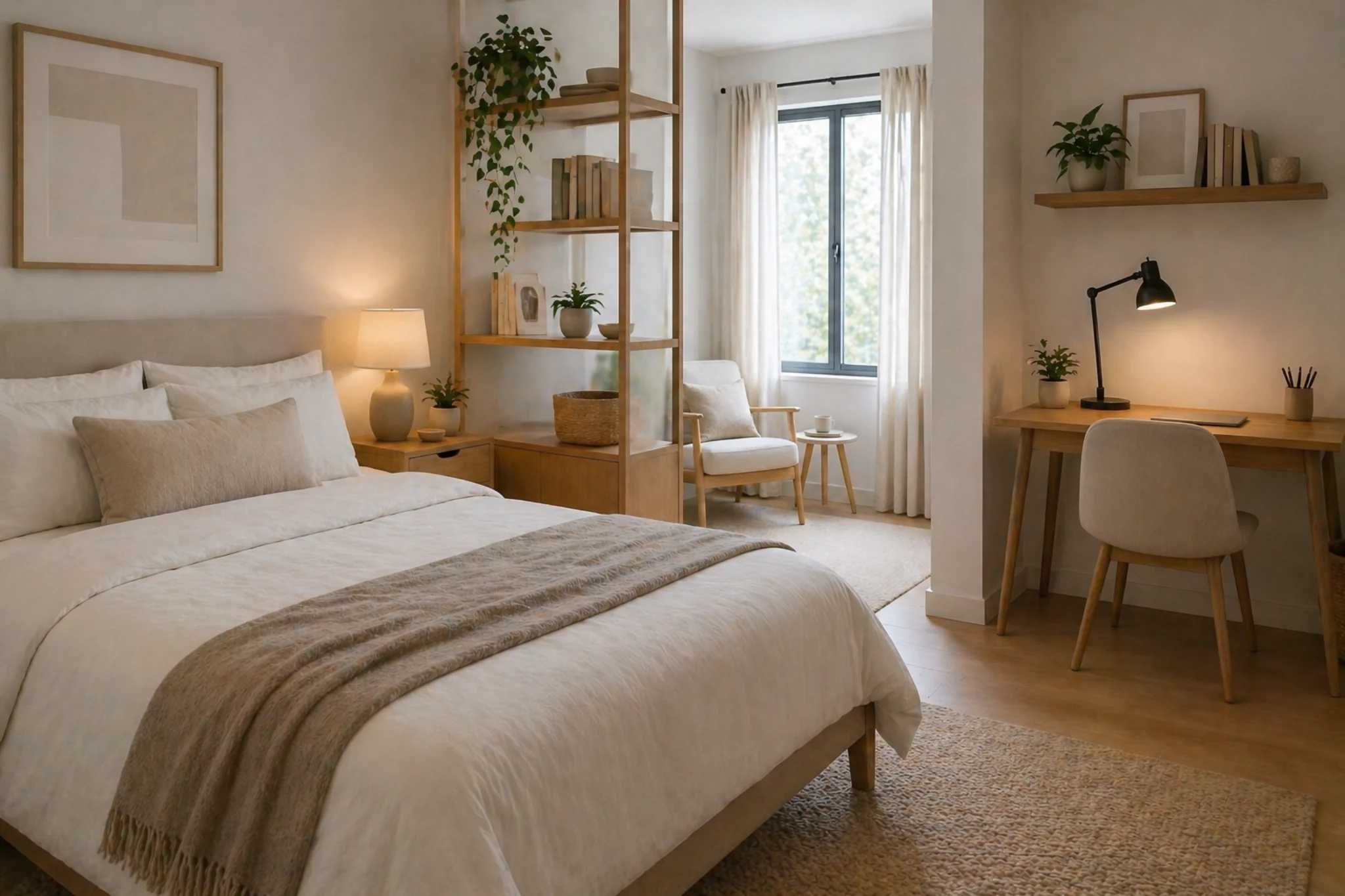 hidden bedroom zones for small spaces smooth flow layout