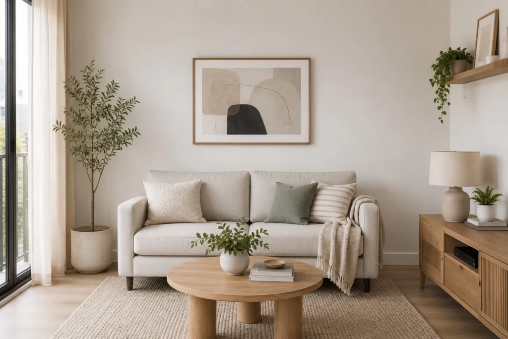 small living room wall decor ideas with a simple focal point